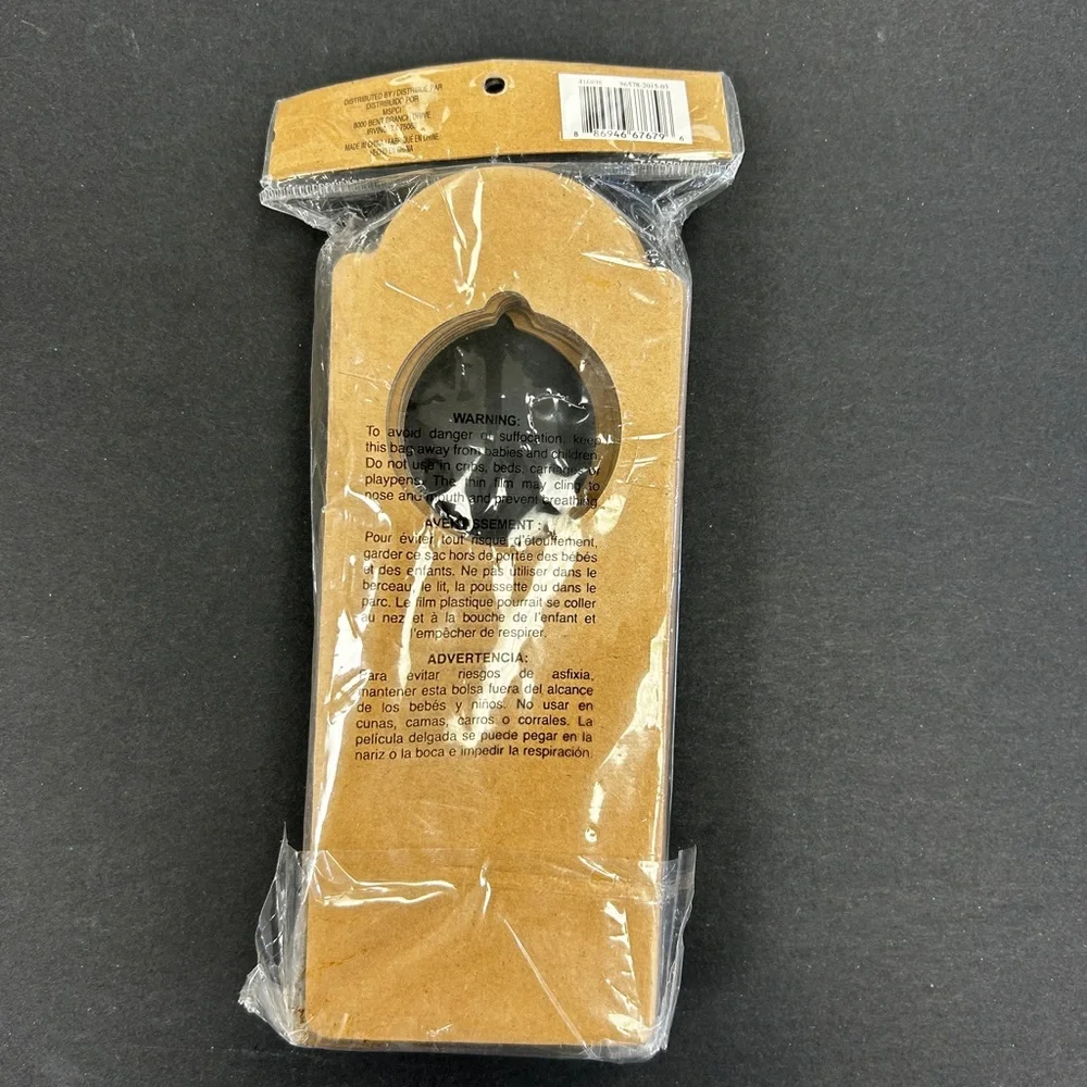 NWT Set of 12 Recollections Chipboard Door Hangers - Brown
